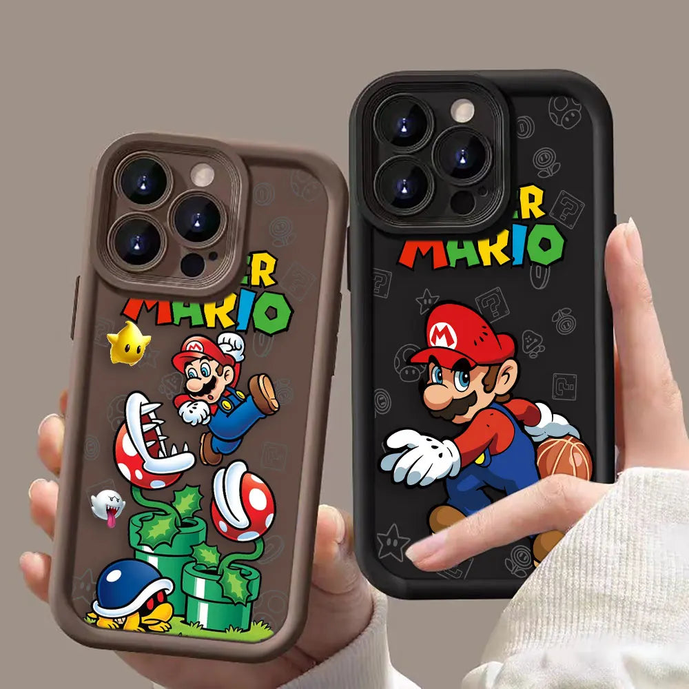 Super M-Mario Bros Game Phone Case For Realme C20 C21Y C30 C31 C33 C35 C53 C55 12 11 8 8I 7I 5 GT 3 NARZO 50 5G Case Funda Shell