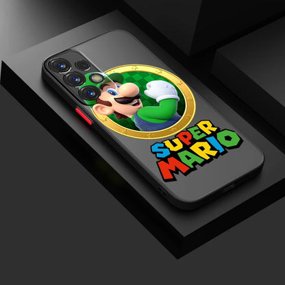Fun Magic Super M-Marios Frosted Translucent For Samsung A53 A52 A33 A32 A51 A71 A21S A13 A73 A50 A22 A12 5G TPU Phone Case