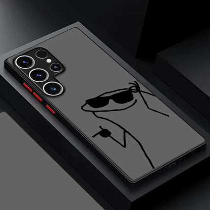 Cartoon Matchman Case for Samsung Galaxy S24 Ultra S23 Plus S25 S22 S21 FE S20 Note 20 S9 S10 Fashion Funda Silicone Phone Cover