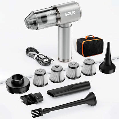 SZUK Car Vacuum Cleaner Strong Suction Wireless Portable Cleaning Machine Handheld Mini Vacuum Cleaner for Car Home and Keyboard