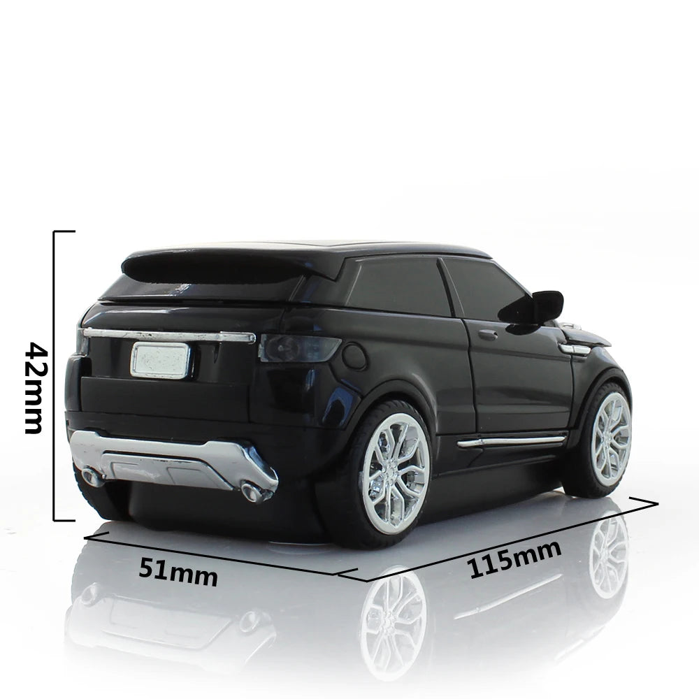 Car Mouse Wireless 2.4G Mause Creative Design SUV Appearance Energy Saving Portable Office Use System Compatible Gift Kid Boy