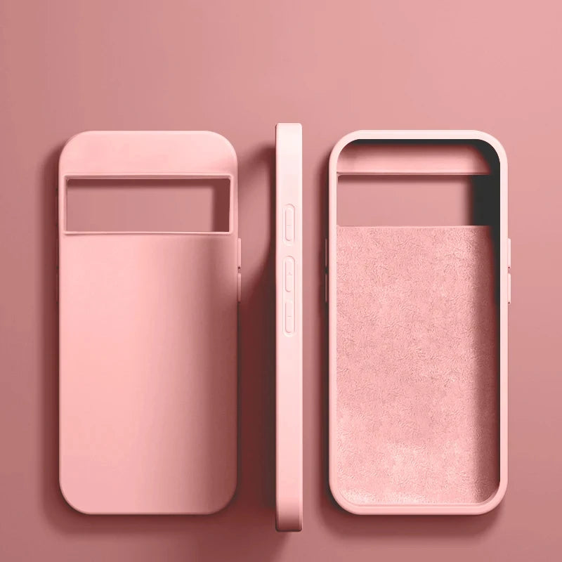 Luxury Original Liquid Silicone Phone Cases For Google Pixel 8 6 7 Pro 6A 7A Case For Google Pixel 8 7 Pro Shockproof Soft Cover
