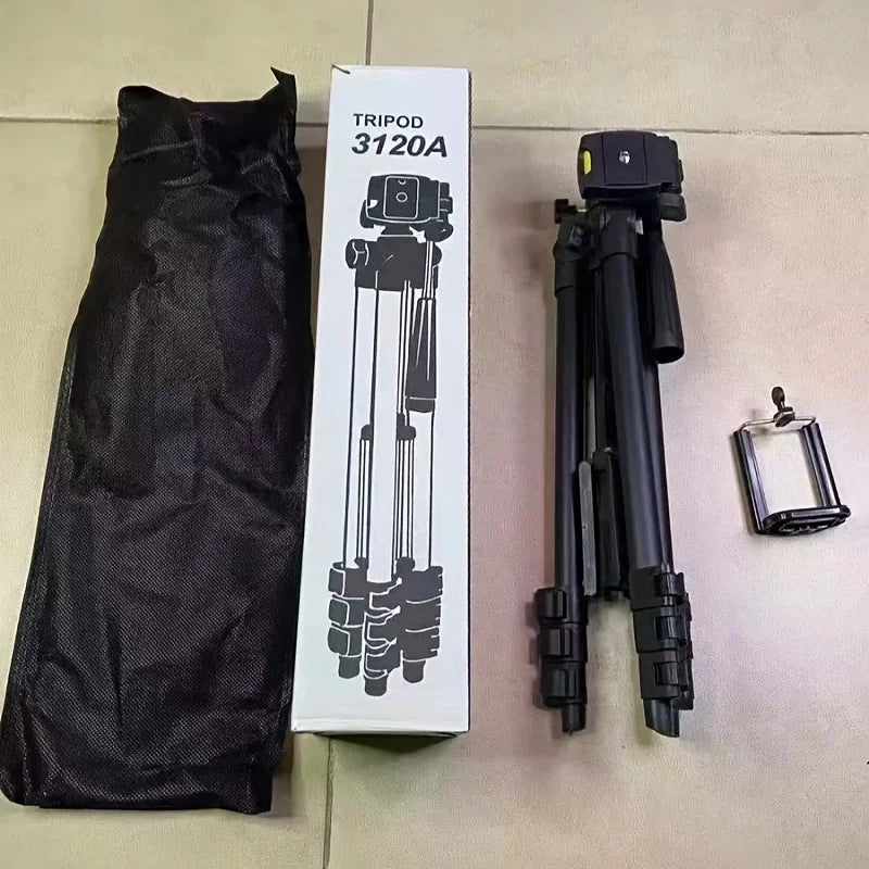 Travel Self Tripod Universal Phone Camera Tripod Stand with Bluetooth Remote Phone Clip For Canon Nikon DSLR SLR Digital Camera