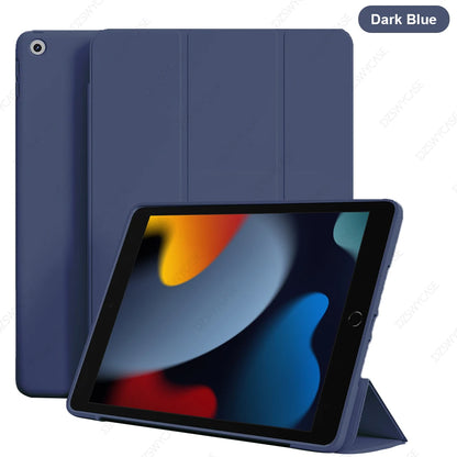 Case For iPad 7/8/9th 10.2 5/6th 9.7,10th 10.9 A16 11, Air 10.9 11 M2 M3,  mini 5 6 7, Pro 11 M4, Silicone Protective Cover
