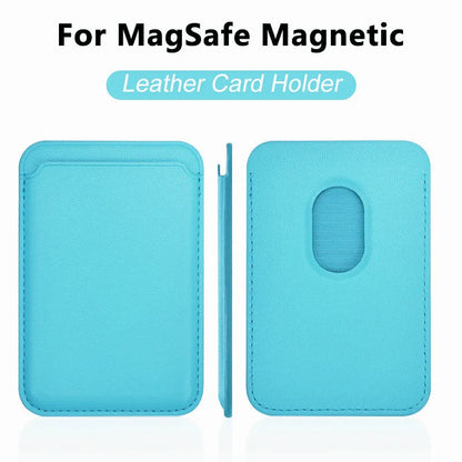 Luxury For Magsafe Magnetic Leather Wallet Case For iPhone 13 17 16 14 Pro Max 15Pro S25 Card Holder Phone Bag Cover Accessories
