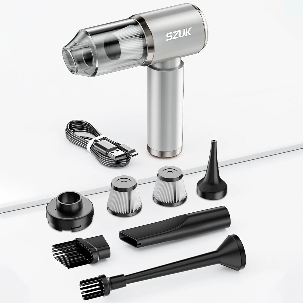 SZUK Car Vacuum Cleaner Strong Suction Wireless Portable Cleaning Machine Handheld Mini Vacuum Cleaner for Car Home and Keyboard