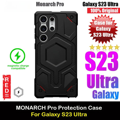Kevlar Monarch Pro Serie High Qualitiy Drop Protection Case with Magnetic Charging Compatible for Samsung Galaxy S24 Ultra Cover