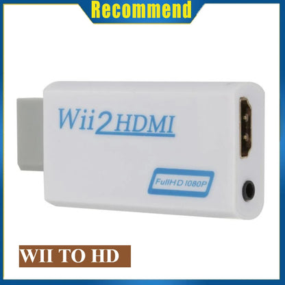WII To HDMI Converter Full HD 1080P WII To HDMI Wii 2 HDTV Converter Wii To HDMI Adapter 3.5mm Audio for PC HDTV Monitor Display