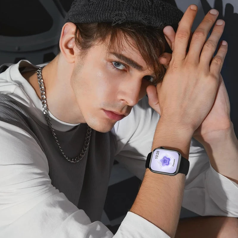 Silicone Band For Apple Watch strap 44mm 45mm 40mm 41mm 42-38mm 45 mm sport bracelet iwatch series 8 7 6 5 4 3 SE 9 Ultra 2 49mm