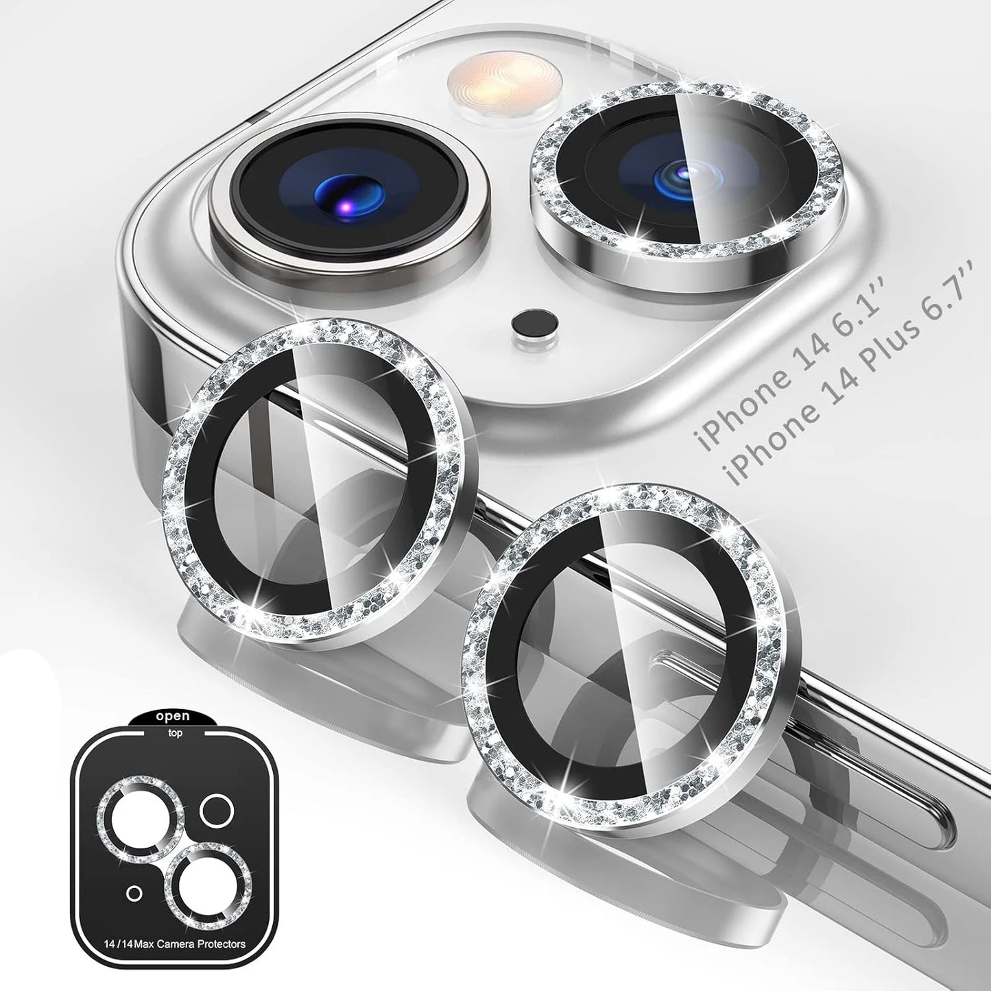 Camera Lens Protector Cover For iPhone 15 Pro Max 14 Plus 13 Mini 15Pro 14Pro 13Pro 15Plus 14Plus 13mini Protection Accessories