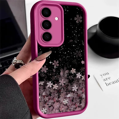 Sakura Case For Samsung Galaxy S24 S23 Ultra S22 S21 S20 FE S25 Edge A14 A15 A56 A34 A35 A52 A53 A54 A55 5G Shockproof Cover
