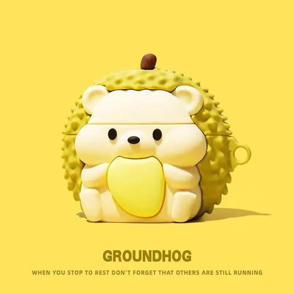Cover for AirPods 4 2024 Cartoon Sugar Bubble Gum Earphone Case for Apple AirPods Pro 2 Charging Box Hedgehog Case for AirPods 3