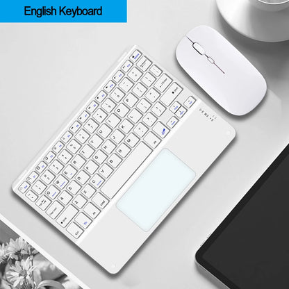 Touchpad Bluetooth Keyboard For Smart Phone PC Computer Laptop Wireless Keyboard  For iOS Android Windows for iPad Keyoboard