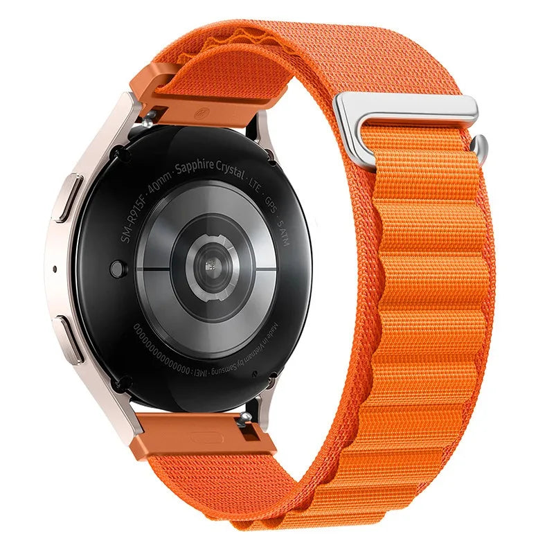 22mm 20mm Alpine Loop Band for Samsung Galaxy Watch 7/6/5/4/3 Nylon Strap for Huawei Watch 5/GT6/GT5/GT4 3 Pro/Amazfit GTR 4/GTS