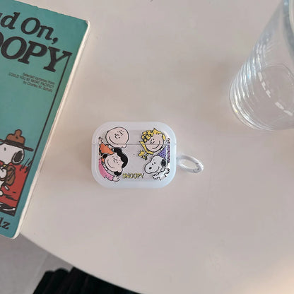 Cute Cartoon Snoopy Charlie Brown Earphone Case For Airpods 4 1 2 3 Pro 2  Wireless Bluetooth Headset Protective TPU Cover