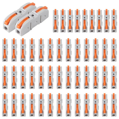 20/34/50PCS Lever Wire Connectors, 1 to 1 Inline Assemblable Wire Connector, Electrical Connectors Wire Terminals