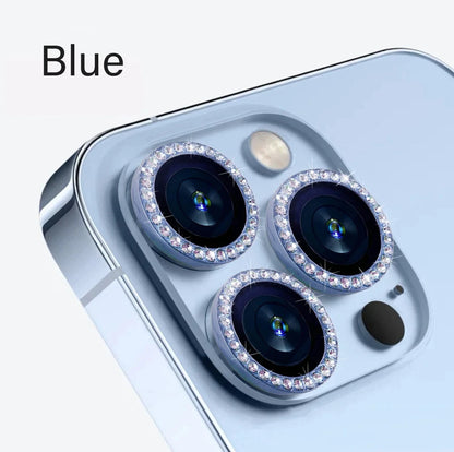 Diamond Tempered Glass Lens Full Cover Camera Lens Screen Protector For iPhone 15 14 13 12 Pro Max Cover Camera Lens Protector