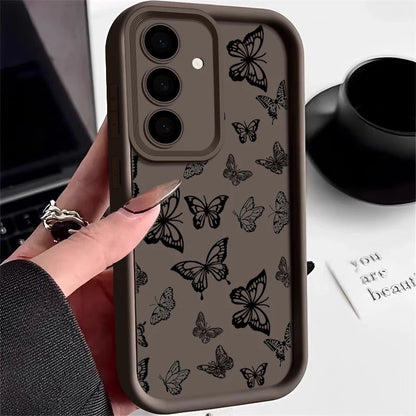 Shockproof Butterfly Case For Samsung Galaxy S23 S24 Ultra A55 A54 5G A56 S25 A53 A52 A14 A34 A15 A35 S20 FE S21 S22 Ultra Capa