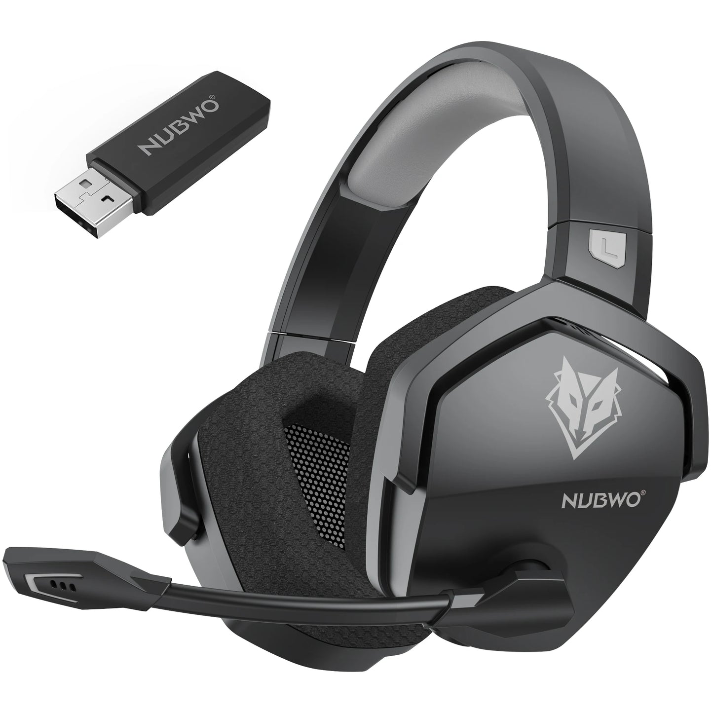 NUBWO G06 Dual Wireless Gaming Headset with Microphone for PS5, PS4, PC, Mobile, Switch 2.4GHz Wireless Bluetooth Headphone
