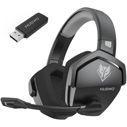 NUBWO G06 Dual Wireless Gaming Headset with Microphone for PS5, PS4, PC, Mobile, Switch 2.4GHz Wireless Bluetooth Headphone