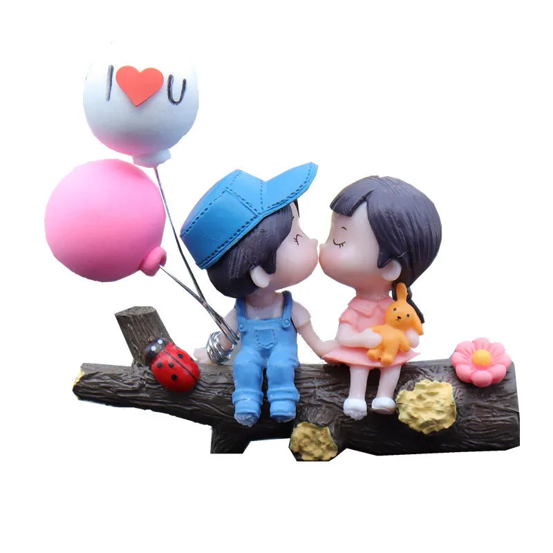 1pc New Tree Branch Couple Car Decoration Creative Car Decoration Fashion Creative Car Accessories Automotive ornaments