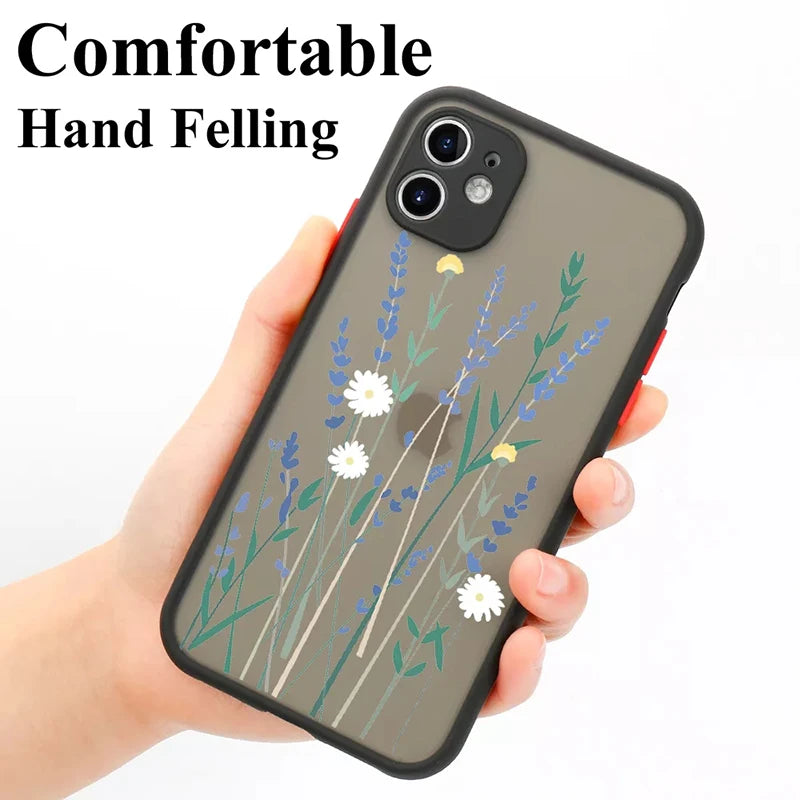 Fashion Flower Phone Case For Samsung Galaxy S25 S24 S23 S22 Ultra S21 FE Plus A15 A35 A55 A34 A54 A33 A53 A52S Clear Back Cover