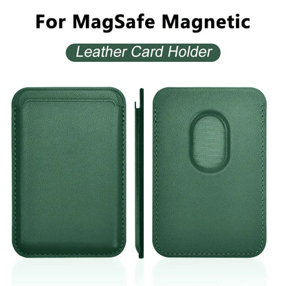 Luxury For Magsafe Magnetic Leather Wallet Case For iPhone 13 17 16 14 Pro Max 15Pro S25 Card Holder Phone Bag Cover Accessories