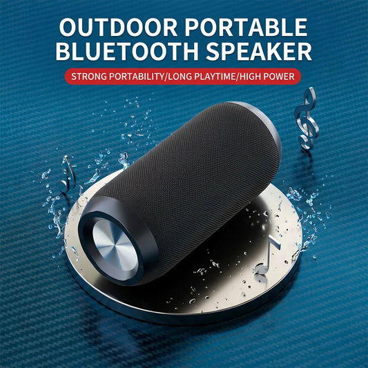 Bluetooth Speaker Bass Powerful Portable Long Battery Life Wireless Subwoofer Outdoor Gathering Camp Sound Box Supports TF USB