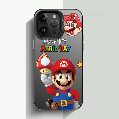 Cartoon S-Super M-Marios Bros Phone Case For iPhone 16 15 14 13 12 11 Pro Max 7 8 Plus XR XS Max Shockproof Silicone Matte Cover