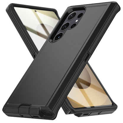 Military Armor Shockproof Phone Cases For Samsung S25 Ultra S24 Plus S23 FE S22 S21 S20 S24 Ultra Hard PC+TPU Bracket Back Cover