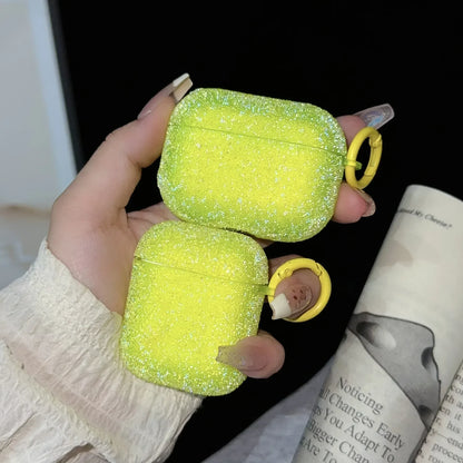 For Airpods 4 3 2 1 Glitter Rhinestone Case Bling Matte Protective Funda For Airpods Pro2 Bluetooth Earphone Bag 2025