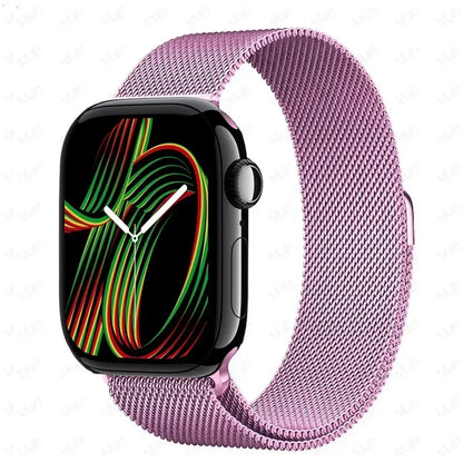 Milanese Strap For Apple Watch Ultra 2 49 46mm 42mm 44mm 40mm 45mm 41mm 38mm Bracelet For iWatch Series 10 9 3 6 5 SE 7 8 Strap