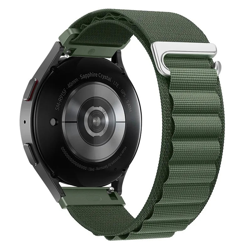 22mm 20mm Alpine Loop Band for Samsung Galaxy Watch 7/6/5/4/3 Nylon Strap for Huawei Watch 5/GT6/GT5/GT4 3 Pro/Amazfit GTR 4/GTS