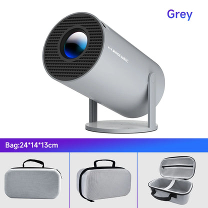 Magcubic Projector Android 11 4K 1280*720P HY300 Pro + Dual Wifi 290ANSI 180°flexible BT5.0 Cinema Outdoor Portable Projector